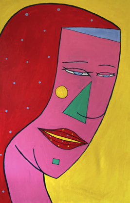 Marie-Soleil, peinture acrylique sur toile, 100 x 150cm